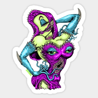 Pin-Up Monster Sticker